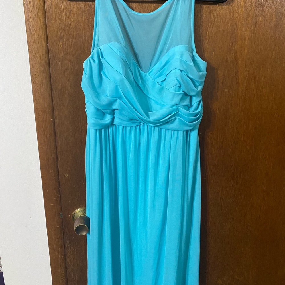 Blue bridesmaid dress